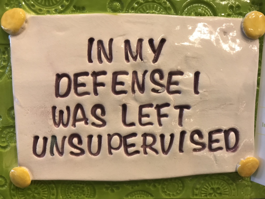 Signs and more from CFA In my defense, I was left unsupervised