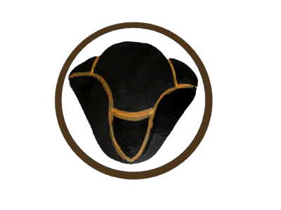Colonial Folk Art Tricorn Hat Logo